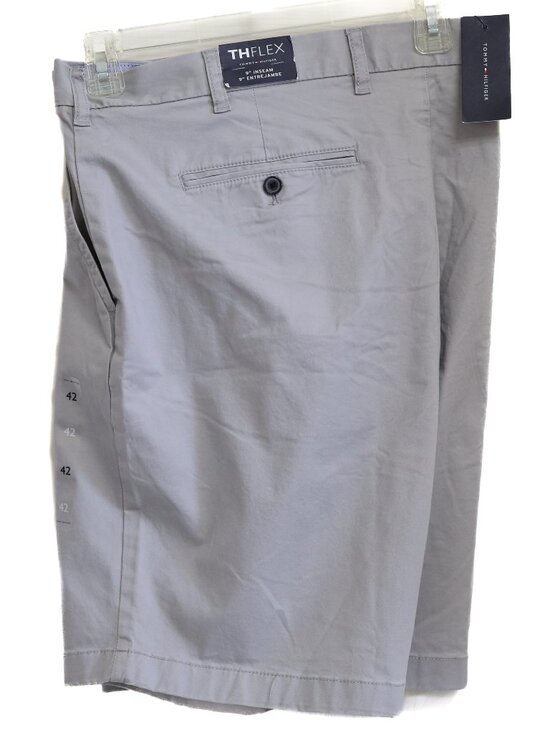 Tommy Hilfiger Other - NWT Tommy Hilfiger Mens Drizzle Gray TH Flex Shorts Regular Fit Size 42W Stretch
